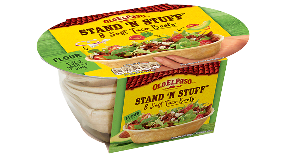 Stand 'N Stuff™ mjúkar hveiti-tortillur hero